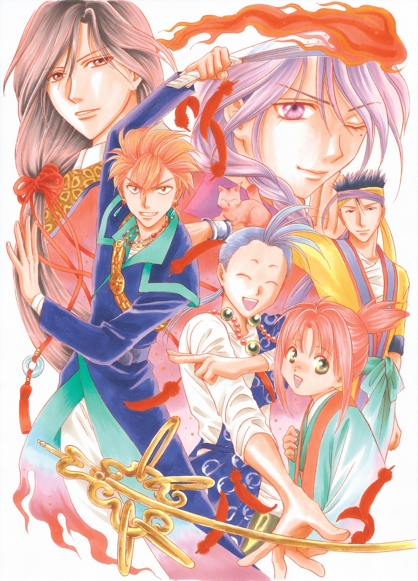 「TV-BOX」のBOXに使用される、渡瀬描き下ろしイラスト。（ｃ）渡瀬悠宇／小学館・ぴえろ 1995（ｃ）1996 渡瀬悠宇／小学館・バンダイビジュアル・ぴえろ・ムービック（ｃ）1997 渡瀬悠宇／小学館・バンダイビジュアル・ぴえろ・ムービック