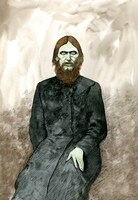 佐藤優原作・長崎尚志脚本・伊藤潤二作画「憂国のラスプーチン」カット。永田町・霞ヶ関には、同作の巨大な駅張りポスターが掲出される予定だ。