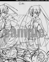 コミックとらのあなで配布されるラフ集より。(C)こよかよしの・赤松中学／メディアファクトリー