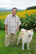 北海道名寄市の「星守る犬」ロケ現場から届いた写真。