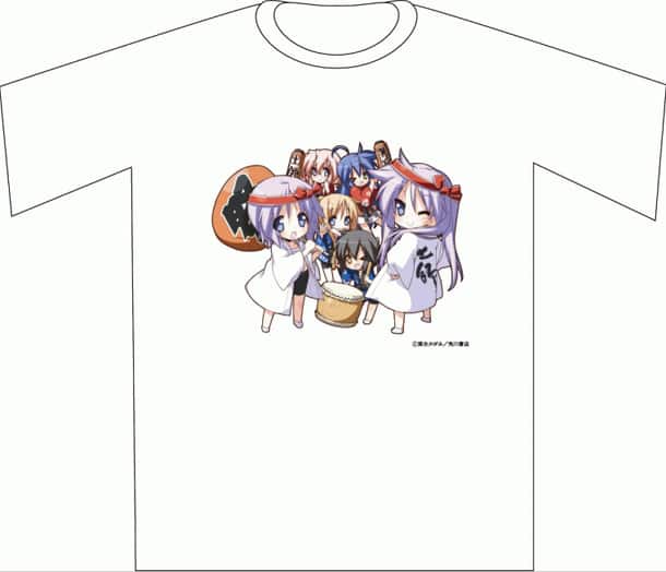 らきすた tシャツ SOS団 こなた ハルヒ らきすた print tee 古着 