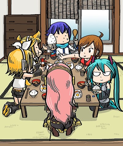 林健太郎「週刊 はじめての初音ミク」扉ページより。(C) mikumix/Shueisha/Crypton Future Media Inc.