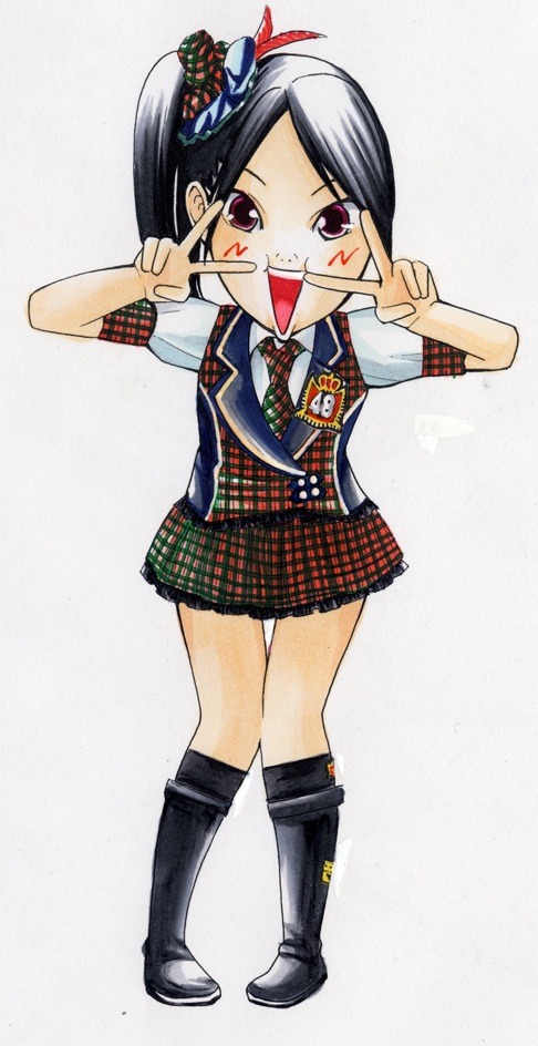 マンガ家・松浦まどかの手により二次元キャラになったさしこ。予告ページでは彼女のほか前田敦子、篠田麻里子、大島優子、高橋みなみ、板野友美、渡辺麻友のイラストが紹介されている。