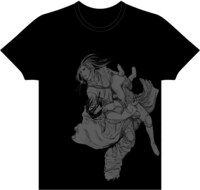 三宅乱丈「イムリ」Tシャツ、表