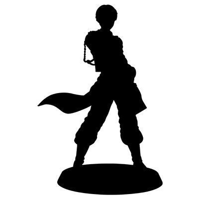 C賞のフィギュアのシルエット。（c）荒川弘／鋼の錬金術師製作委員会・MBS