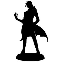 D賞のフィギュアのシルエット。（c）荒川弘／鋼の錬金術師製作委員会・MBS