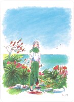 ポストカードセットの中の1枚、単行本の表紙イラスト。こちらはポスターも販売。