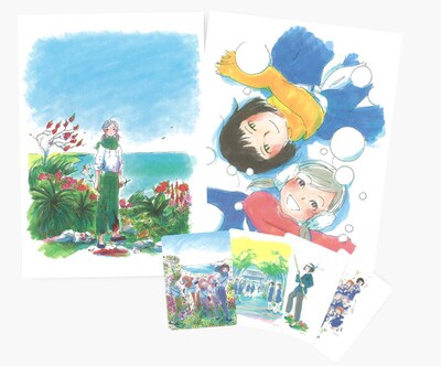 販売されるポスターとポストカード。