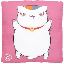 C賞の「おねむりニャンコクッション」表面（C）緑川ゆき・白泉社／「夏目友人帳」製作委員会