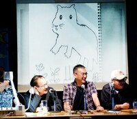 福本伸行が描いた問題の「リラックマ」。何を思って「リラックス」と「ジャンプ」が結びついたのか、天上人の考えは我ら凡人には及びもつかない。