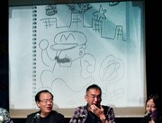 サイバラが描いた「スーパーマリオ」。誰が見てもマリオと判断できる出来映え。