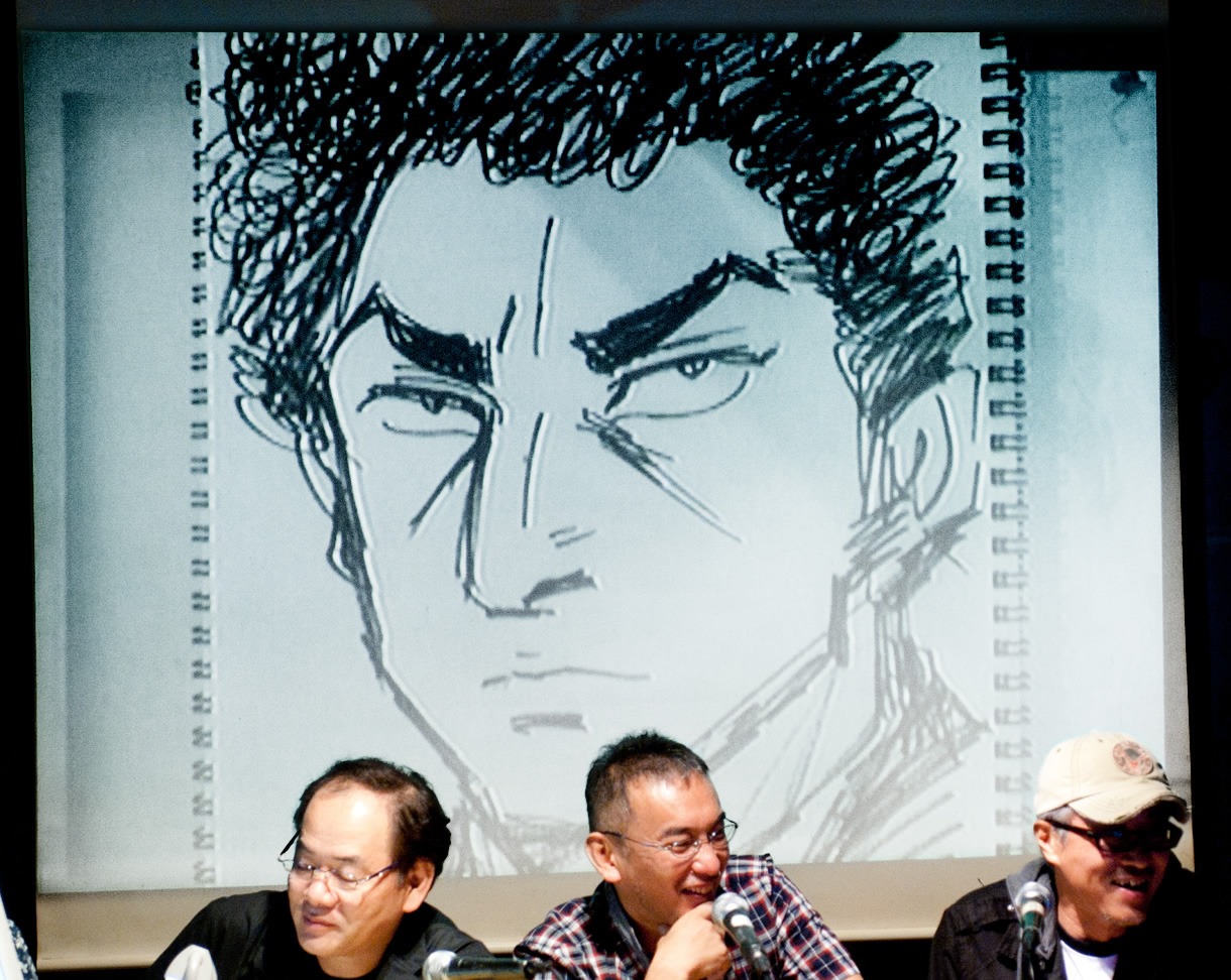 かざまが「自信がある」と言って描いた「『ゴルゴ13』のデューク東郷」。何を書いてもパンチパーマにすれば面白いことが判明してしまった。