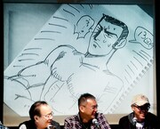 国友が描いた「『ゴルゴ13』のデューク東郷」。