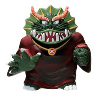 「怪物くん 根付けフィギュア」のラインナップで最大サイズ50mmを誇る「怪物大王」。30mmの「怪物くん」と並べて、スケールの違いを実感しよう。(C)藤子A・シンエイ・小学館