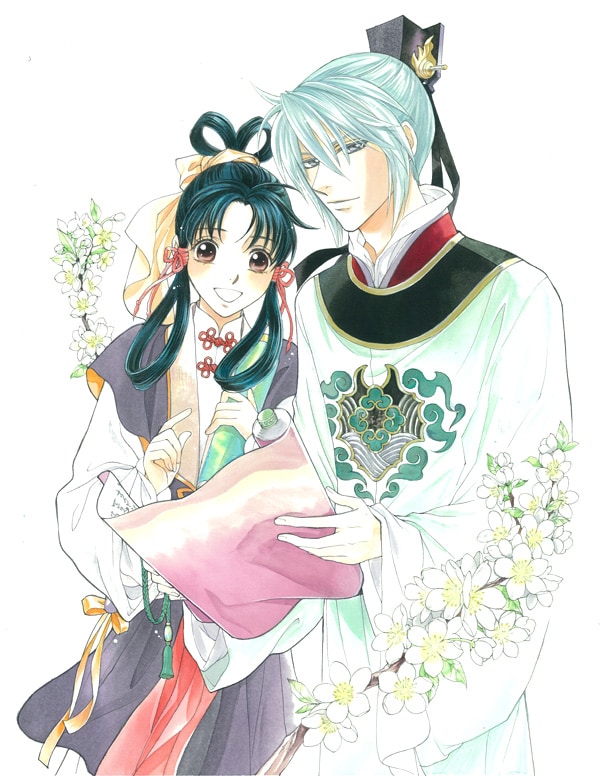 「彩雲国物語」6巻カバーに使用される予定のイラスト。どのような仕上がりになるか楽しみだ。