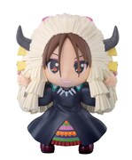 お面を外すと、さわちゃんの素顔がのぞく。（C）かきふらい・芳文社／桜高軽音部