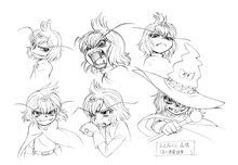 「えん魔くん」と「シャッポじい」設定画（画像は開発中のものです）(C)永井豪／ダイナミック企画・天地協定