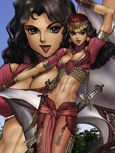 7月のイラストは「Classical Fantasy Within」よりサミラ。(C)士郎正宗