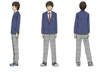 「真田広章」制服姿の冬服設定画。(C)石黒正数・少年画報社／それ町製作委員会