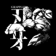 「Tシャツ　刃牙モデル」のプリント。(C) 板垣恵介/FWD Inc.