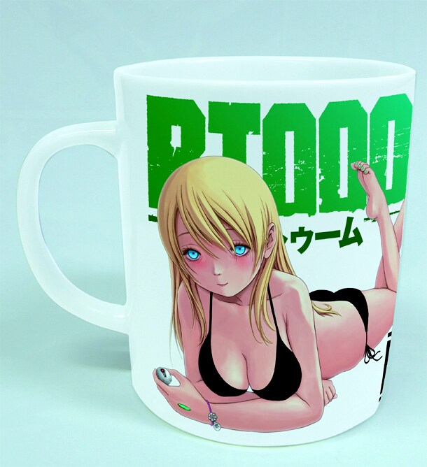 「BTOOOM!」マグカップ。お湯を注ぐとイラストに変化が？