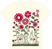 須藤真澄「庭先塩梅」Tシャツ。