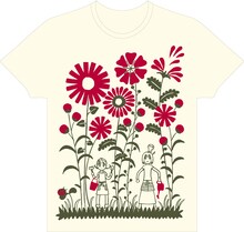 須藤真澄「庭先塩梅」Tシャツ。