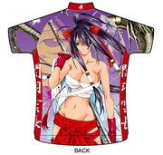 「関羽雲長」モデルのサイクルジャージ背面。先着50名限定で名入れのサービスも受付中だ。（C）Yuji Shiozaki/WANI BOOKS