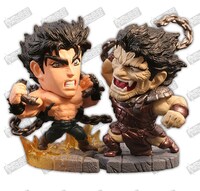 ジョナサン・ジョースター（B）とタルカスは台座を合わせて飾ることができる。(C)荒木飛呂彦／集英社