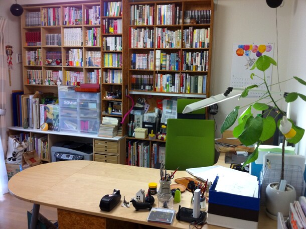 インタビューが行われた小玉ユキの仕事場。