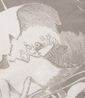 カットソーのアイボリーホワイト。（C）三浦建太郎 / 白泉社