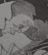 カットソーのチャコール。（C）三浦建太郎 / 白泉社