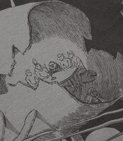 カットソーのチャコール。（C）三浦建太郎 / 白泉社