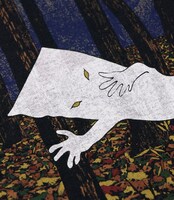 「一反もめん-Long Sleeve-［炭色（Charcoal）］」(C)水木プロダクション