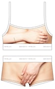 えぐちりかによる女性用下着のフロント。