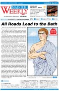 毎日ウィークリー10月30日号。「All Roads Lead to the Bath（すべての道は風呂に通ず）」の見出しとともにルシウスが。