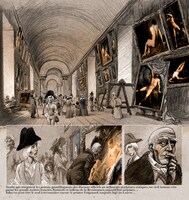 ベルナール・イスレール「ルーヴルの上に広がる空」(C)Musée du Louvre Éditions / Futuropolis