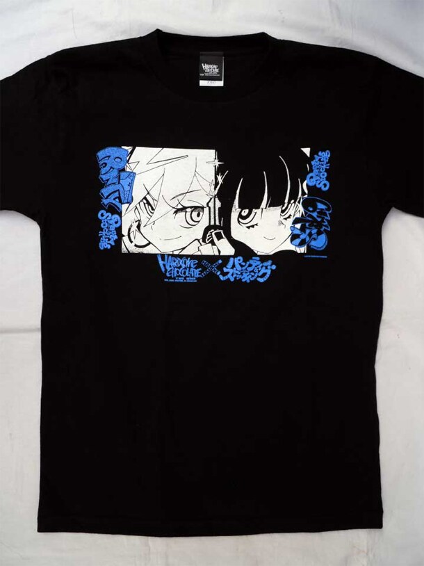 Tシャツ「パンティ＆ストッキング with ガーターベルト・DATEN TONIGHT」のフロント。(C)2010 GAINAX/GEEKS　(C)1999 HARDCORE CHOCOLATE