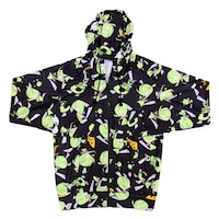 galaxxxyで販売される「Panty&Stocking with Garterbelt」の新作コラボアイテム「チャック総柄パーカー」。(C)2010 GAINAX/GEEKS　(C)Joe International. All Rights Reserved.