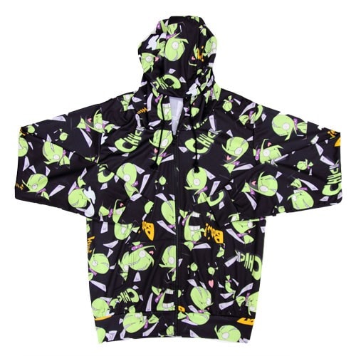 galaxxxyで販売される「Panty&Stocking with Garterbelt」の新作コラボアイテム「チャック総柄パーカー」。(C)2010 GAINAX/GEEKS　(C)Joe International. All Rights Reserved.