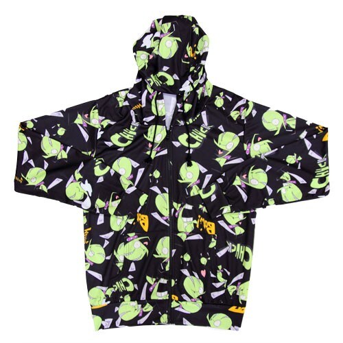 galaxxxyで販売される「Panty&Stocking with Garterbelt」の新作コラボアイテム「チャック総柄パーカー」。(C)2010 GAINAX/GEEKS (C)Joe International. All Rights Reserved.