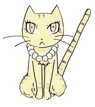 「お義母さまはネコ！」よりお義母さまのネコ。 (C) 小島アジコ/宙出版