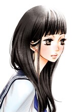 「赤いピリオド」より、葉月かなえのイラスト。 (C)葉月かなえ／集英社・週刊ヤングジャンプ