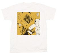 「寺田克也半袖店」で扱うTシャツ「首チョンパカレー」。