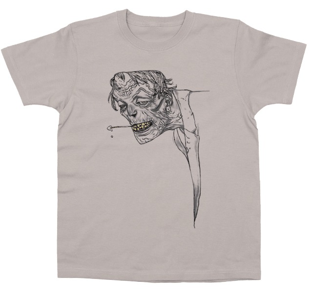 「寺田克也半袖店」で扱うTシャツ「フランケン」。