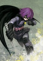 小玉有起が描いた映画「キック・アス」のヒットガール。 (C)小玉有起／集英社・週刊ヤングジャンプ