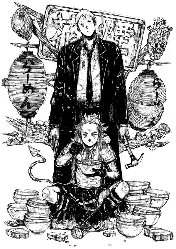 全員サービスのカレンダーイメージ。※画像は制作中のものです (C)林田球／小学館