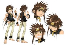 悟空（CV：保志総一朗）のキャラクター設定表。　（C）峰倉かずや・一迅社／最遊記外伝製作委員会 2010