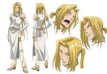 金蝉童子（CV：関俊彦）のキャラクター設定表。 （C）峰倉かずや・一迅社／最遊記外伝製作委員会 2010