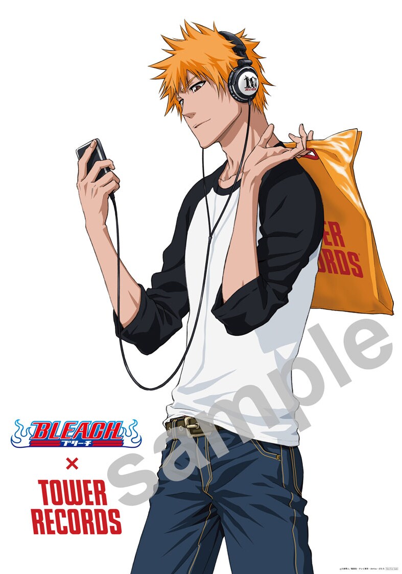 「BLEACH BERRY BEST」をタワーレコードで購入するともらえるポスターのイラスト。（c）久保帯人／集英社 ・ テレビ東京 ・ dentsu ・ ぴえろ